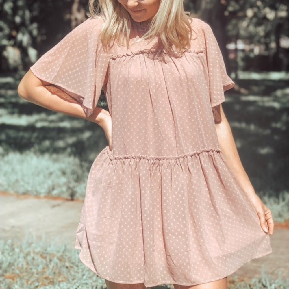 Mauve layer dress